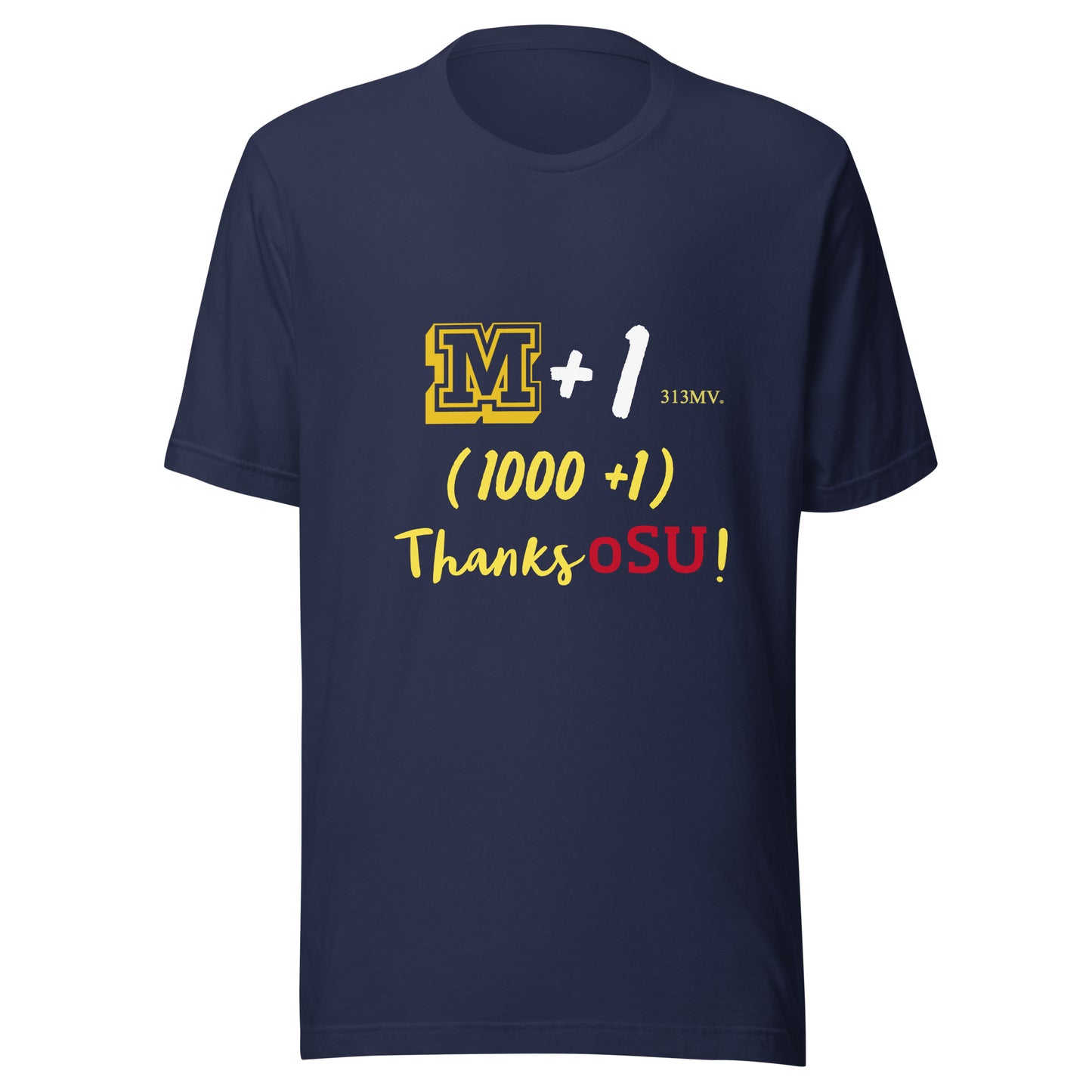 M + 1 Unisex t-shirt