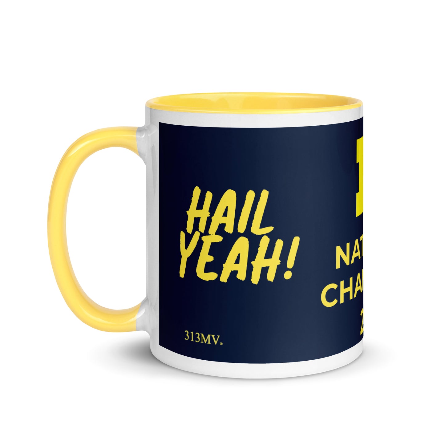 Hail Yeah...2023 National Champs Mug with Color Inside