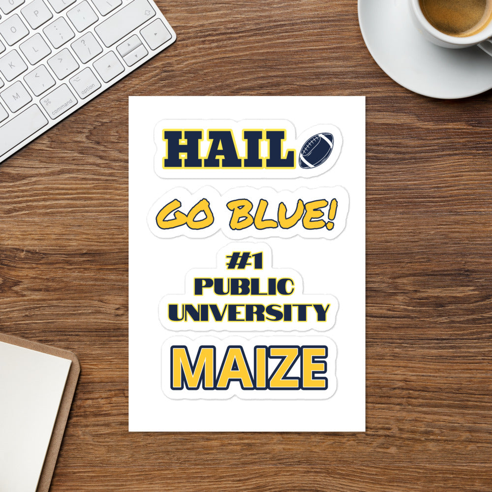 Michigan Spirit Sticker sheet