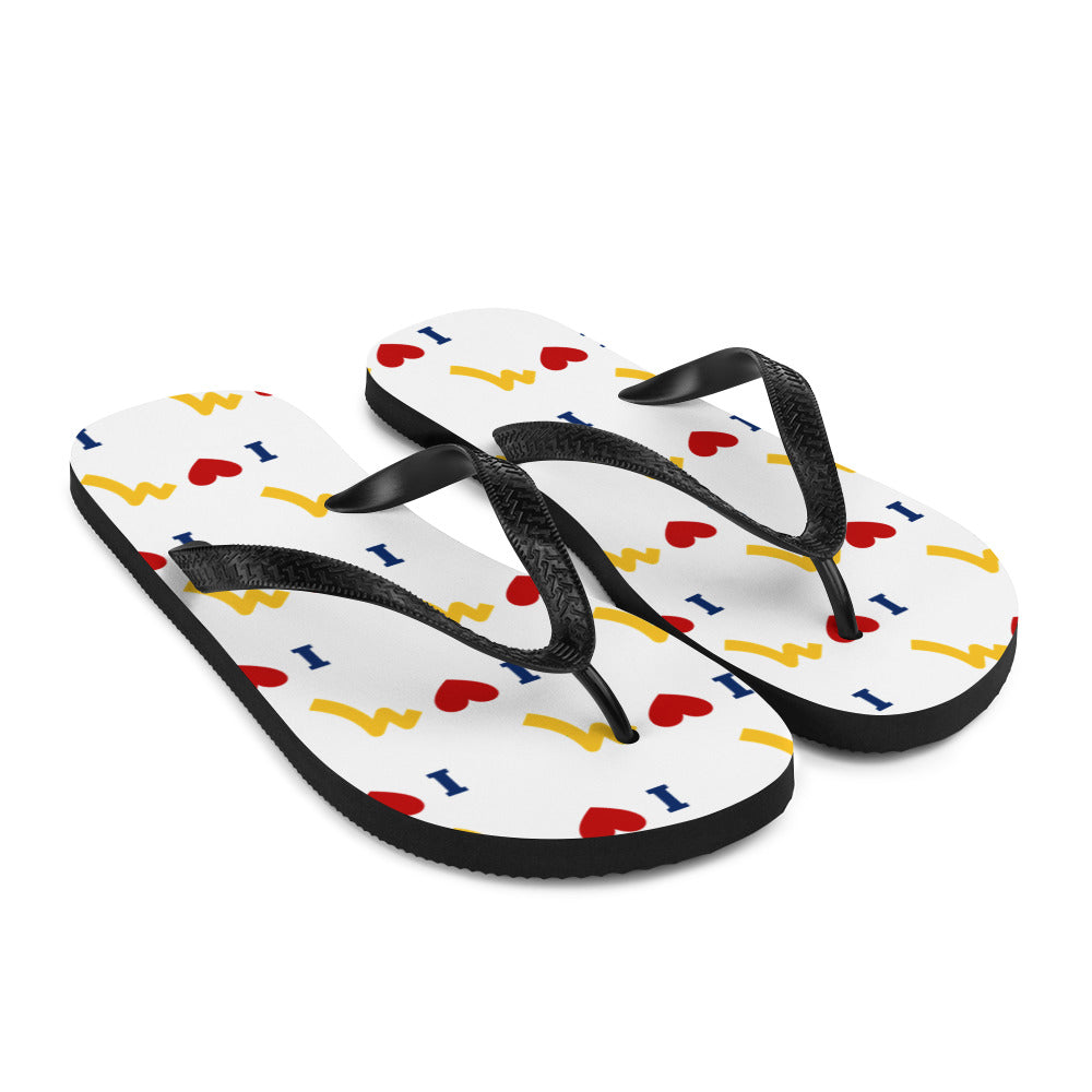 Michigan Emoji Flip-Flops