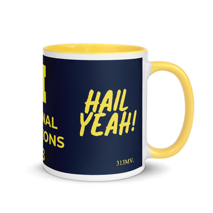 Hail Yeah...2023 National Champs Mug with Color Inside