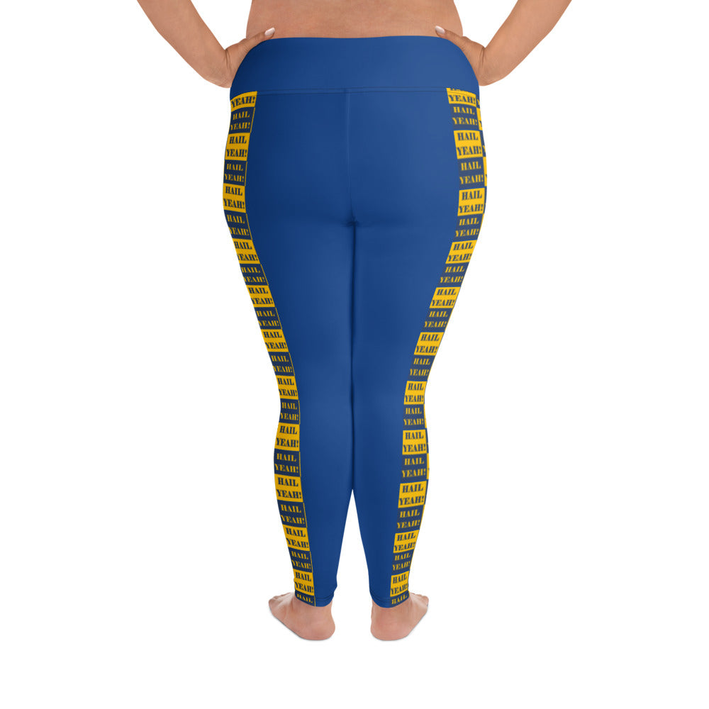 Hail Yeah Print Plus Size Leggings