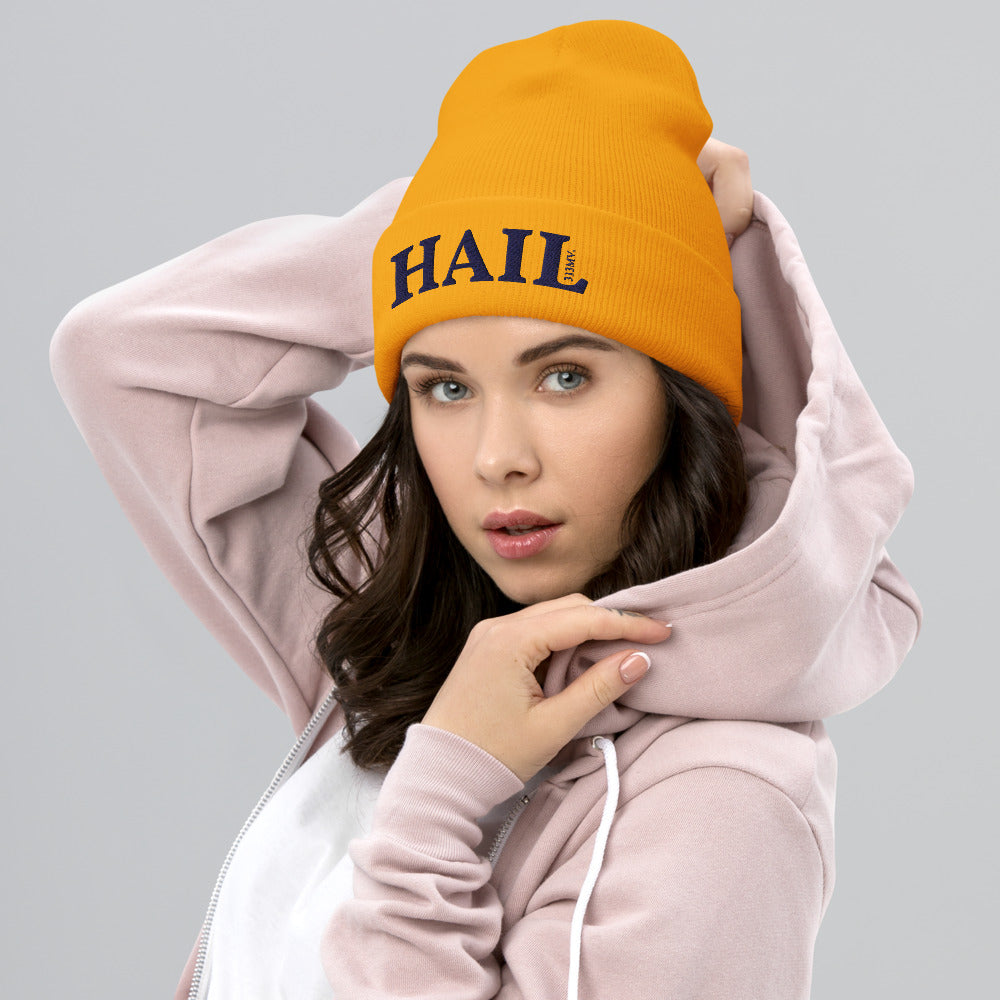 Hail Gold Cuffed Beanie