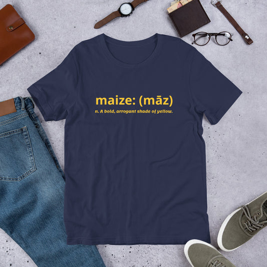 Maize on Blue Short-Sleeve Unisex T-Shirt